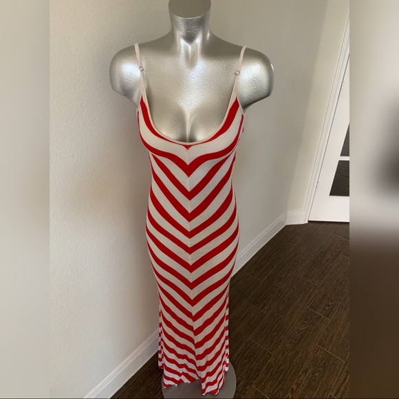 **SOLD**  Emerson Thorpe Bias Striped Maxi - Picture 3 of 8